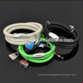 Wholesale Custom Charming Accessories Design Leather Bracelet with stainless steel clasp SW-LB024